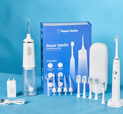 Snow Smile® Schall-Elektrische Zahnbürste & Munddusche Kombi